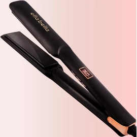 ELLA BELLA® Ceramic Flat Iron Hair Straightener • Professional Straightening Iron • Digital Display to Accurately Control Temperature • As Featured in Good Housekeeping