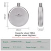 Boundless Voyage Titanium Ultralight Hip Flask, 150ml, Round, Ti3065D