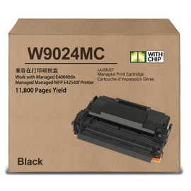 YiBoton W9024MC Black Toner Cartridges [with chip] Compatible for LJ Managed E40040dn Managed MFP E42540f Printer (11,800 Pages )