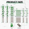 KURSTOL Masonry Drill Bit Set - 10pcs 1/8"-1/2" Concrete Diamond