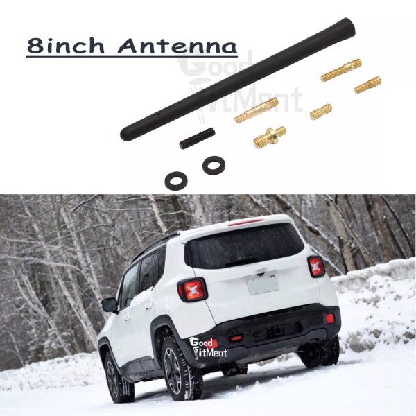 GOODFITMENT For Jeep Renegade 2015-2019 8" Short Radio Aerial Antenna
