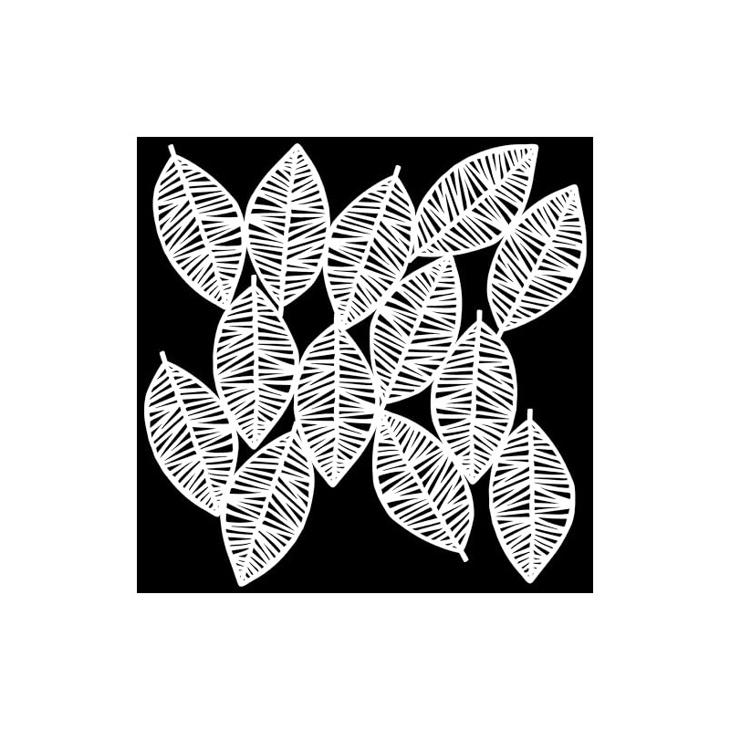 Crafter's Workshop Template 6"X6"-Striped Leaves