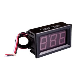 NOYITO 0.56 inches LED DC Digital Voltmeter 3-Wire 0.00V-30.0V Battery Voltage Tester Red Blue Two Colors Display(Pack of 2) (Red)