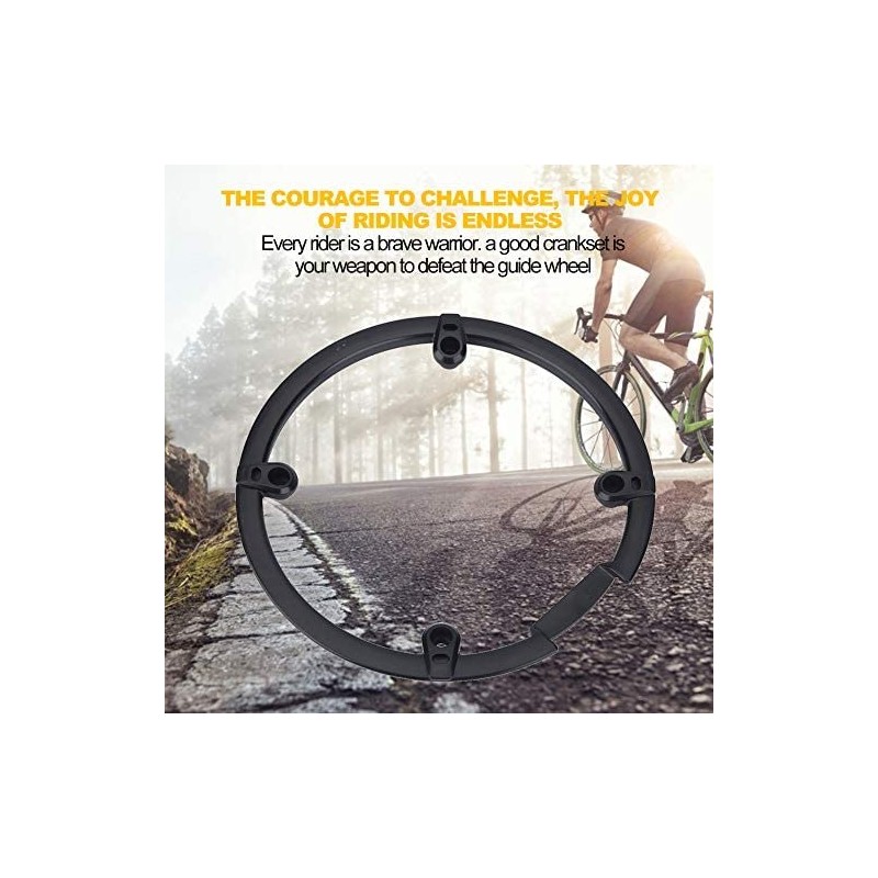Chain Guard Protector, Black Plastic Chain Wheel Crankset Cover for