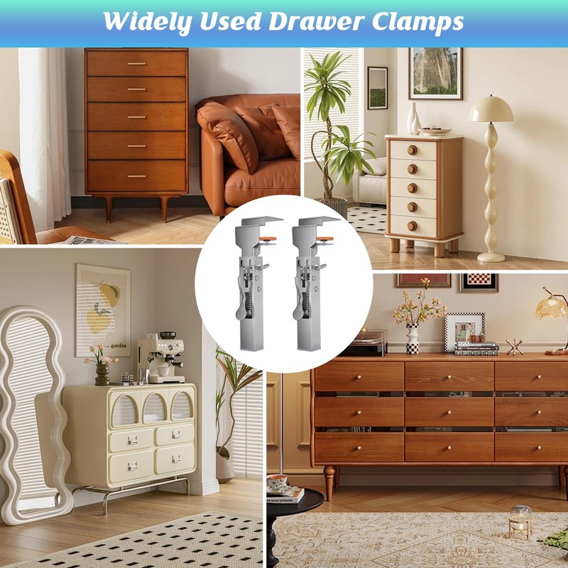 Drawer Front Installation Clamps Adjustable Drawer Fixing Clamp for Cabinet