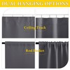 NICETOWN Door Curtain with Track, Thermal Insulated Blackout Curtain Include