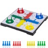 Ludo Game Board Set -9.5”, Magnetic Folding Travel Classic Strategy