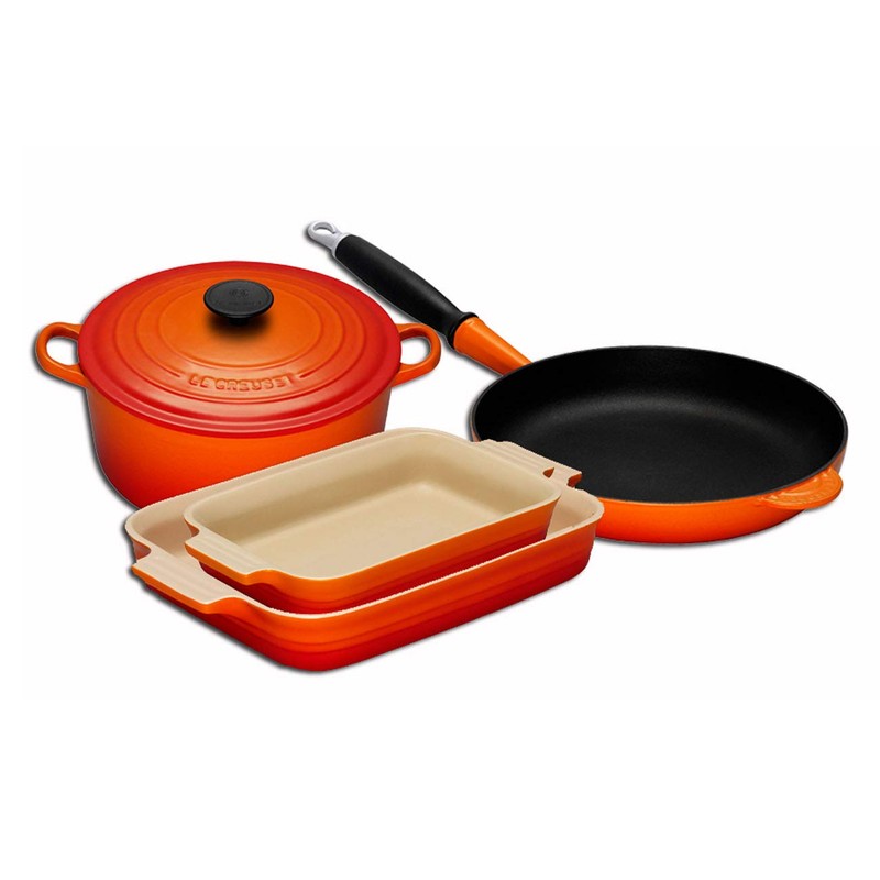 Le Creuset Stoneware Shallow Rectangular Dish, 18 cm, Volcanic, 91004719090000