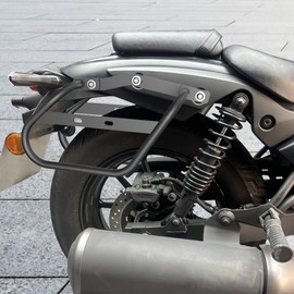 Xitomer Luggage Rack Compatible with 2025 Eliminator 500 2024 Eliminator 450 Pannier Racks Motorcycle Saddlebag Support Racks Side Carrier