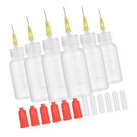 VILLFUL Fine Tip Glue Bottle 6 Sets Precision Squeeze Bottles Glue Applicator Easy Squeeze Design