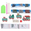 4Pcs Diamond Painting Keychain DIY Luggage Ornaments Art Crafts Christmas