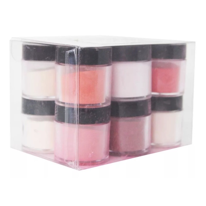 Evelyn 12 Polvo Acrilico Inmersion Para Uñas Tonos Nude Manicure