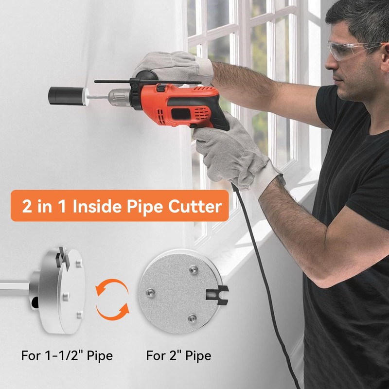 Inside Pipe Cutter for PVC Pipe-Aluminum Alloy Internal PVC Pipe