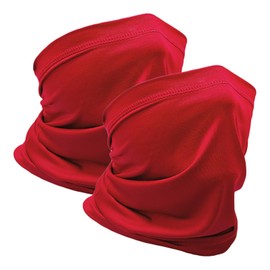 WOXVM 2 Pack Neck Gaiter Face Mask Breathable Sun Cooling Balaclava Versatile Bandana Tube Neck Scarf Gator Face Cover Summer UV Protection Headwear for Men Women Outdoor Sports