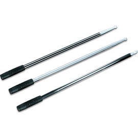 Kuryakyn 862 Motorcycle Audio Component: 12" Billet Antenna for Harley-Davidson, Indian, Victory Motorcycles, Round/Grooved, Two-Tone Black/Raw Aluminum