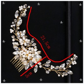 Changyeah Bridal Hair Comb, Crystal Bridal Hair Accessories, Wedding Hair Clip, Wedding Decoration