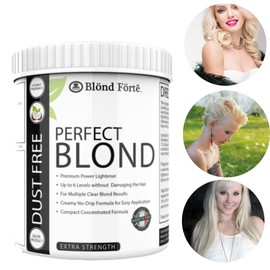 1.1 Pound Tub (17.6 Ounce) Perfect Blond Extra Strength Professional Hair Dye Toner Lightener Bleach - Made in Italy