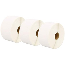 3 Compatible Rolls 50mm x 25mm White Direct Thermal Labels for Zebra GK420d GK420t GC420d GX420d GX420t GC420t GX430t GT800 LP2844 TLP 2844 Citizen CL-S521 CL-S621 CL-S631 (1000 Labels per Roll)