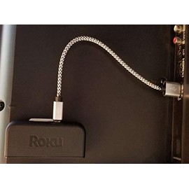 ienza Braided USB Power Cable Cord for Powering Up Your Roku Express, Roku Streaming Stick, Roku Premier and Chromecast (Not Compatible with Roku Streaming Stick+ Plus)