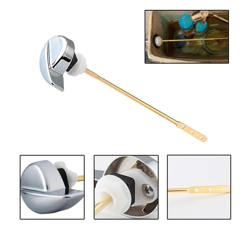 Toilet Tank Lever, Replacement Water Tank Flush Handle with Straight