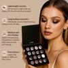 UCANBE 16 Color Baked Eyeshadow Palette with 15PCS Brushes Makeup