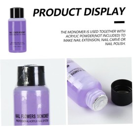2 botellas monómero líquido acrílico de uñas 40 ml Professional Safe suave acrílico Monómero de uñas Líquido para nailon Home, líquidos