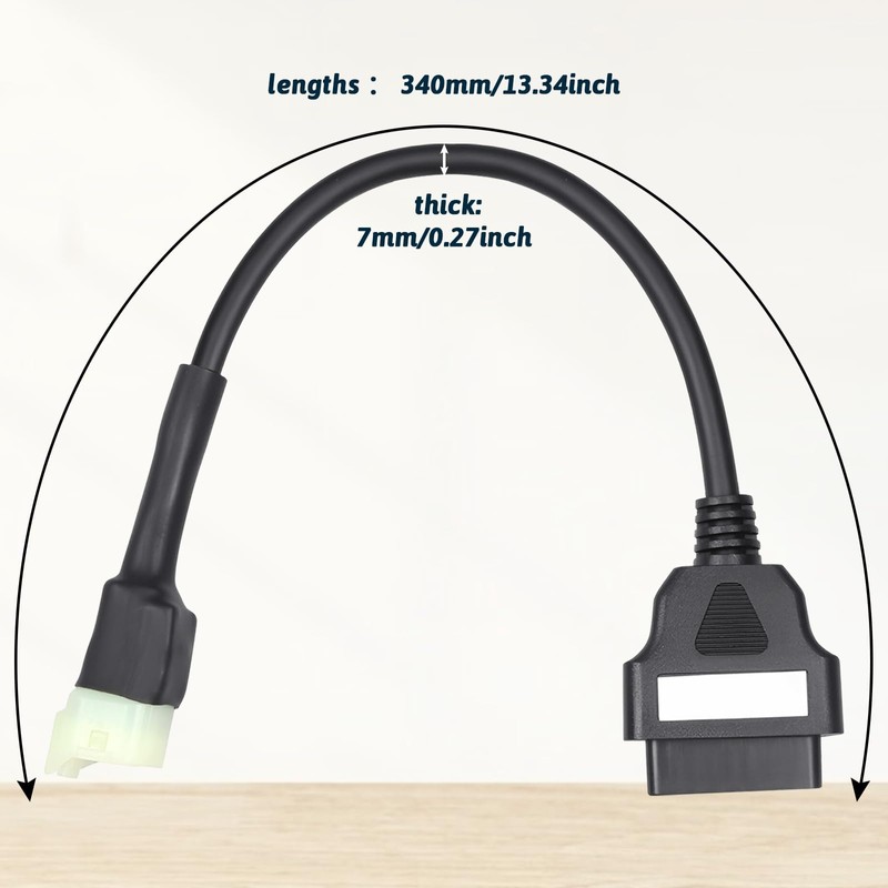 Osznmmg OBD2 Adapter Connector Cable Scan Tool OBD II 6-Pin