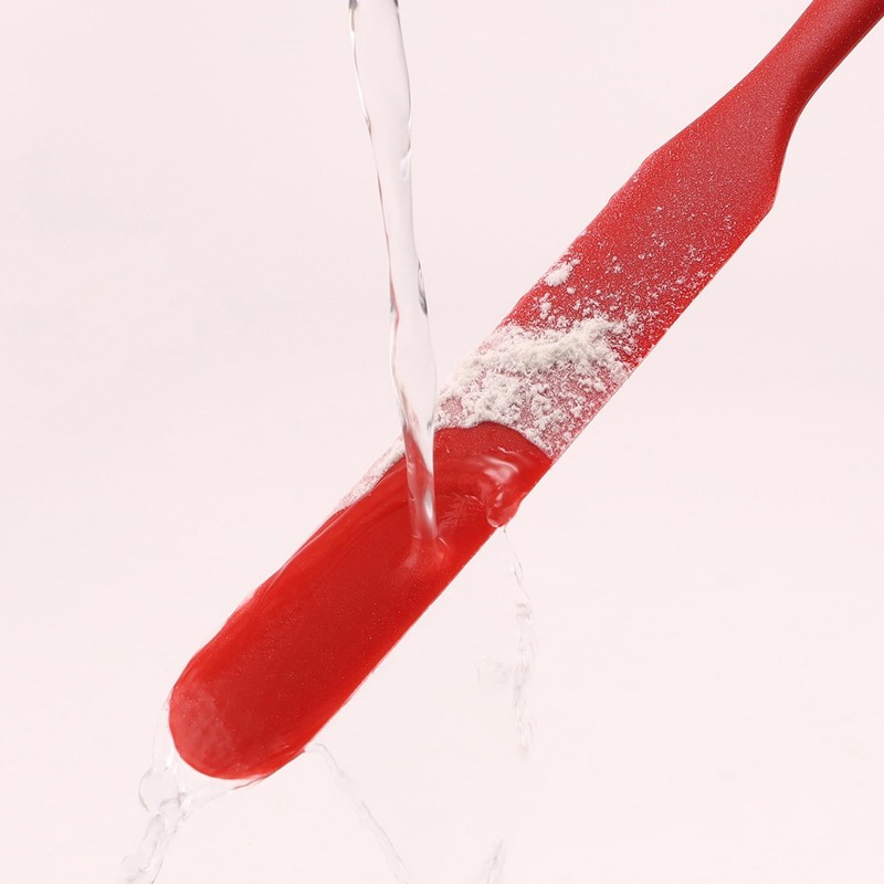 Jar Spatula,Sourdough Spatula with Long Handle,Silicone Skinny Spatula Scraper for