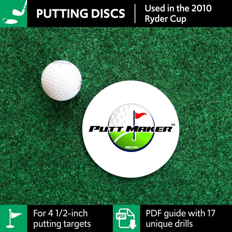Putt Maker Putting Discs 4-Pack, Christmas Stocking Stuffer for Golfers,