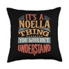 Noella Name Throw Pillow