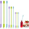 9 Pieces Mini Silicone Spatula-Makeup Spatula-Small Silicone Spatula-Thin Spatula Set