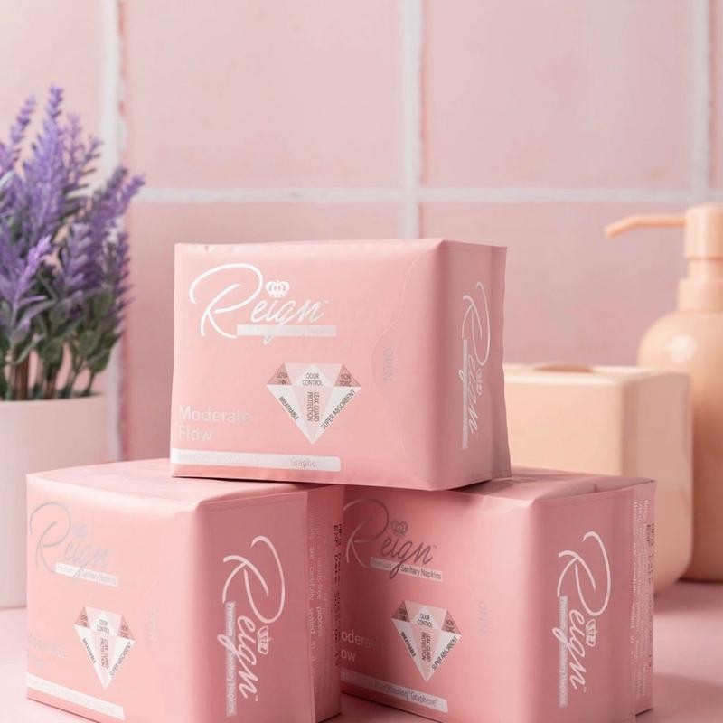 Reign Sanitary Napkins & Panty Liners Super Absorbent Fragrance Free