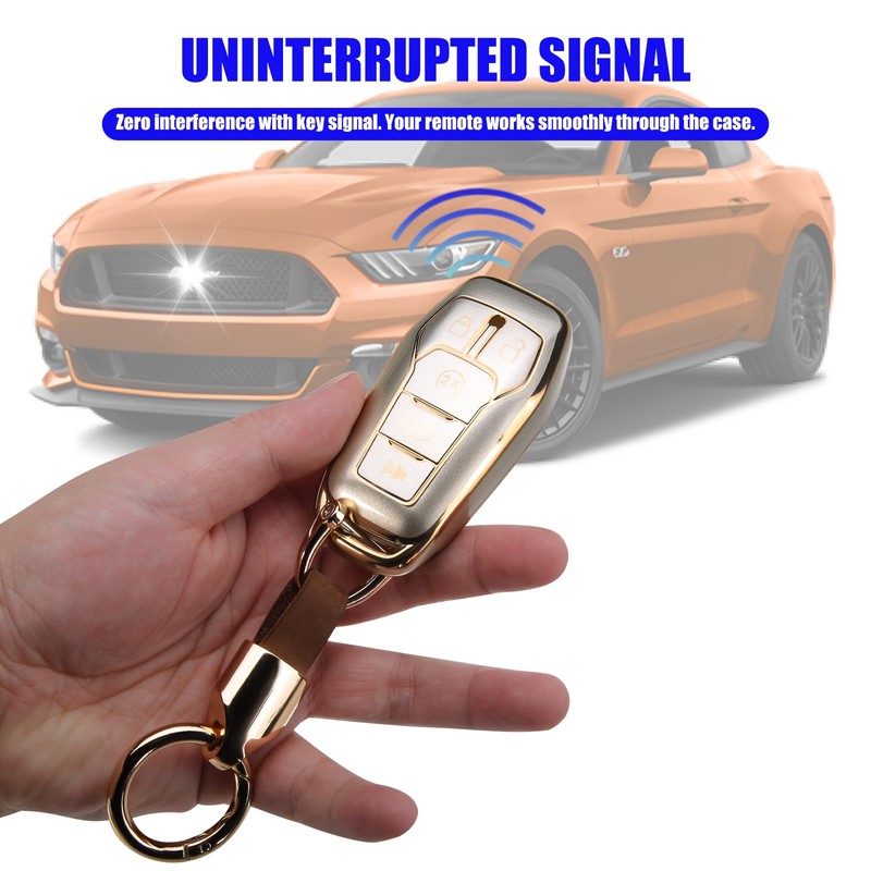 8T69T for Ford Key Fob Cover with Keychain Accessories