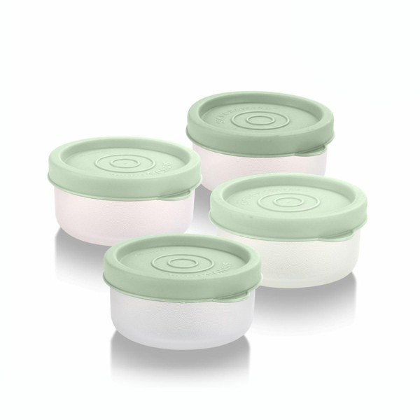 Condiment Cups Containers with Lids- 4 pk. 1.3 oz.Salad Dressing