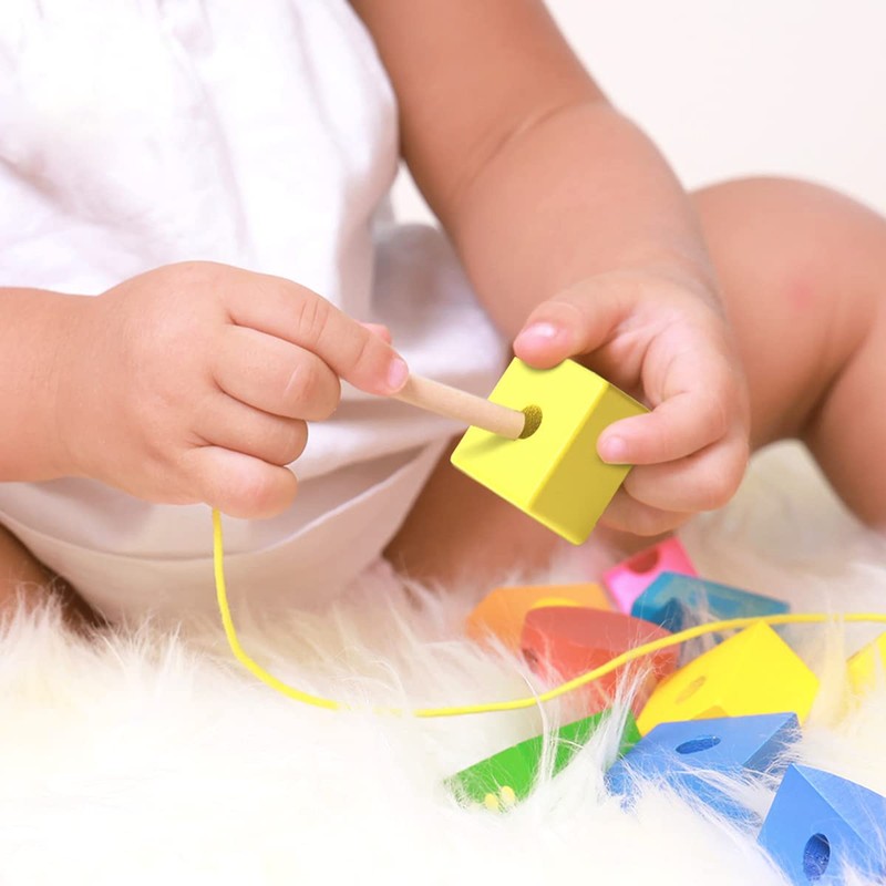 BOHS Caterpillar Threading Game - Toddler Learning Counting, Numbers and