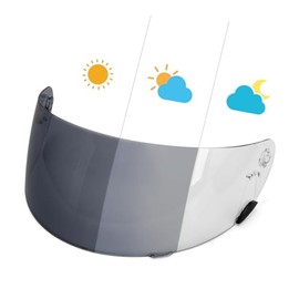 psler Photochromic Qualifier Visor- Qualifier Helmet Visor Motorcycle Face Shield Accessories Replacement for Bell Qualifier/Star/Vortex/RS-1/Revolver,Photochromic
