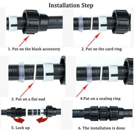 TOP-VIGOR 25mm Stop Tap Valve Connector for HDPE or Alkathene Water Pipe Compression Fit