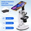 Kids Microscope High Magnification Portable Science Kit With Led Light,Beginner