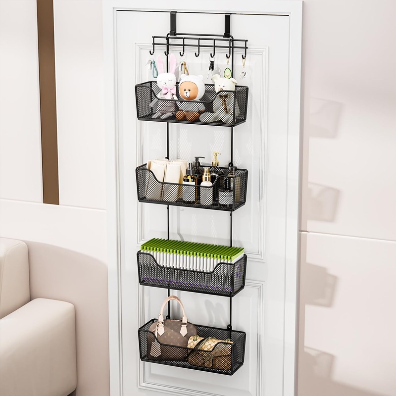 HapiRm Over The Door Organizer - Hanging Door Organizer with