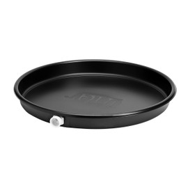 Oatey 34063 24 in. Plastic Hot Water Heater Pan with 1 to 1.5 in. PVC Adapter, Black