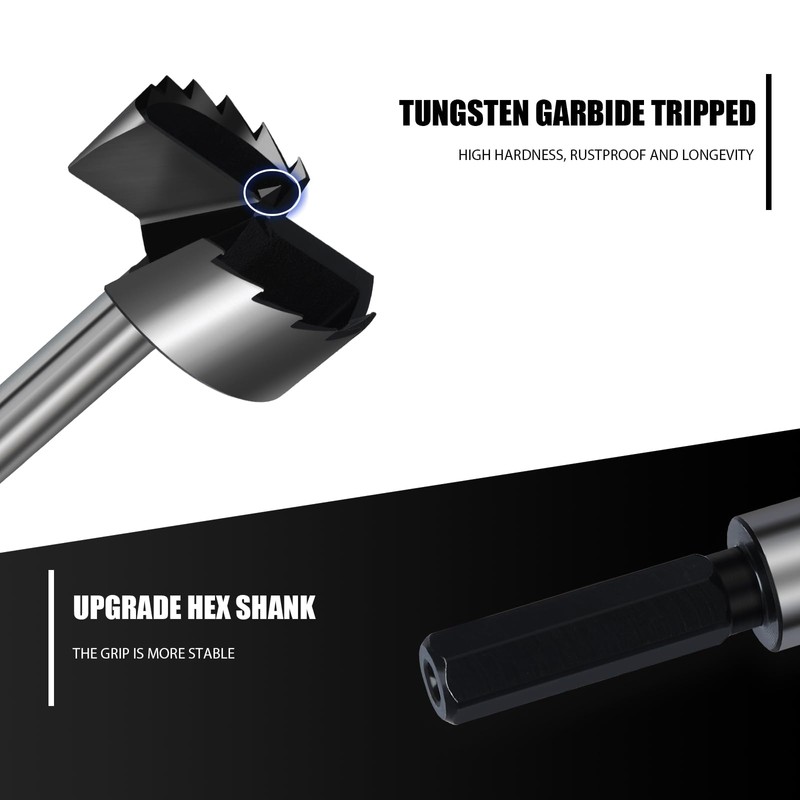HSAWBIT 85mm Forstner Drill Bit for Woodworking, Forstner Bit Wood