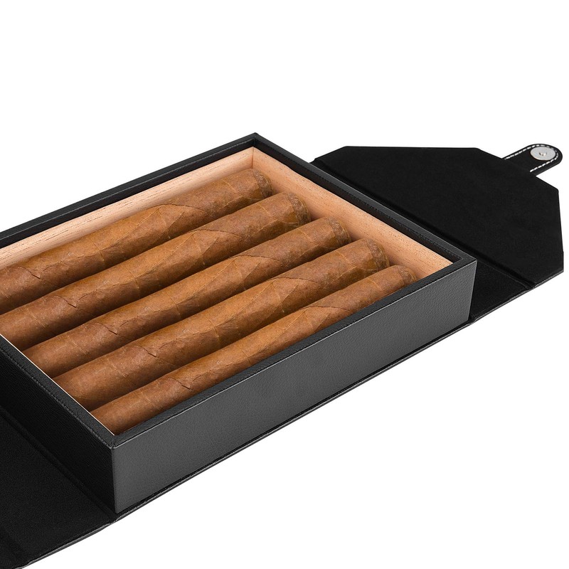 Cigar Humidor Accessories - SEEJI Cigar Case Wood Cedar -