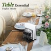 LEVIMETREE Napkin Holder – Metal Napkin Storage with Salt and