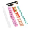 49Pcs TIG Welding Torch Kit Collets Ceramic Nozzles Cups Replacement