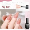 JODSONE 2 Bottles of Top Coat Base Coat Set No