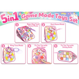 Bean Bag Toss Game for Kids - Cornhole Board Outdoor Toys for Toddlers -Party Activities Carnival Outside Yard Backyard Beach Lawn Games Toy for Kid Boys Girls Age 3 4 5 6 7 8 Year Old Birthday Gifts