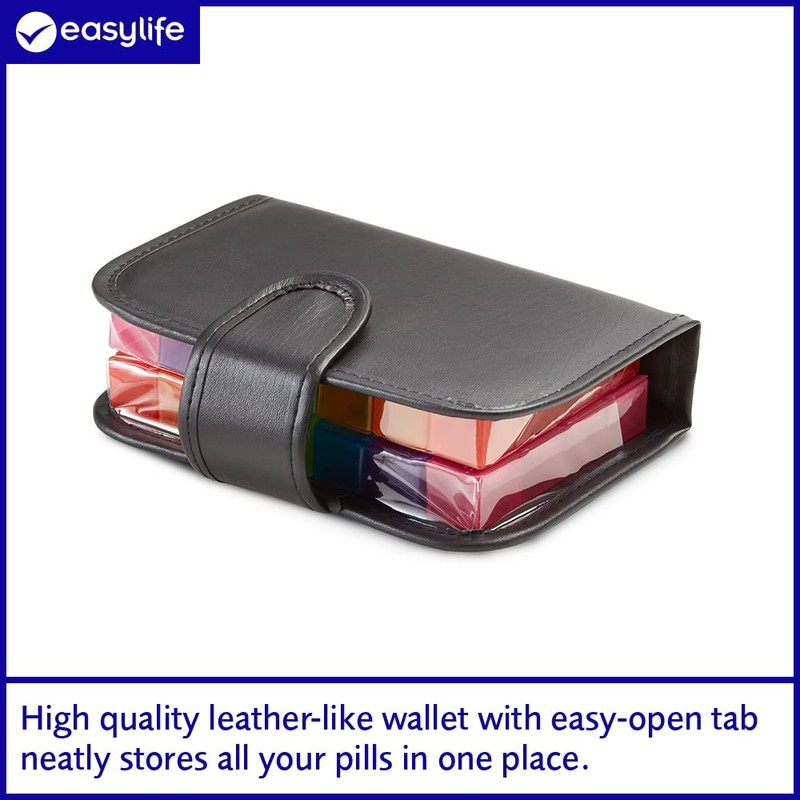 Fortnight Pill Organiser Wallet | 14 Day Removable Daily compartments