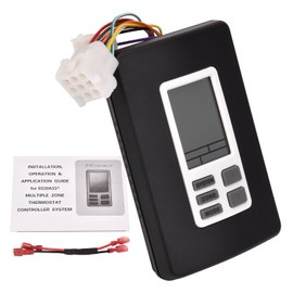 Fuabator 9330A3341 Digital Thermostat 12V Compatible with Coleman Mach 9- Series Multiple Zone RV Digital Thermostat, Hot/Cool Temperature Control Wall Mount, for RVs Black 9330A3351