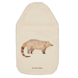 Mr. & Mrs. Panda Wärmflasche Nasenbär - Geschenk, Tiermotive, Nasenbären, Wärmekissen, Kinderwärmflasche, Wärmflasche mit Bezug, Bettflasche,