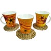 Rastogi Handicrafts Handmade 6 Piece Rattan Coasters - Base Plates